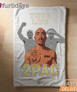Tupac Thug Life Outlaw Blanket