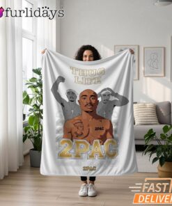 Tupac Thug Life Outlaw Blanket