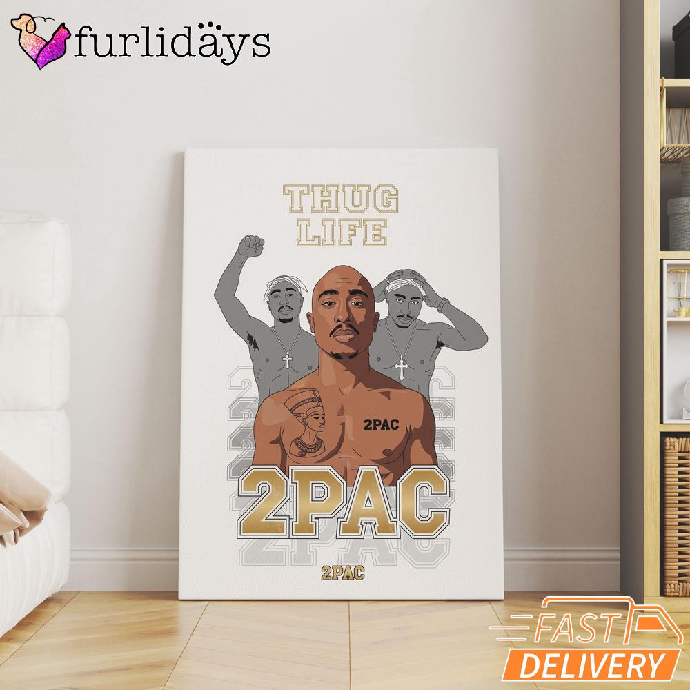 Tupac Thug Life Outlaw Canvas, Rap Lengends Poster Tupac Thug Life Outlaw Canvas, Rap Lengends Poster