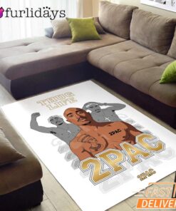 Tupac Thug Life Outlaw Rectangle Rug