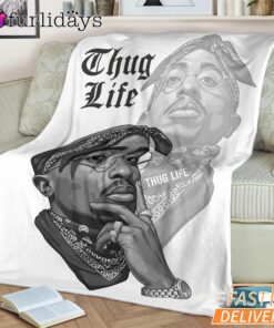 Tupac Thug Life Shadow Blanket