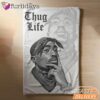 Tupac Thug Life Shadow Blanket