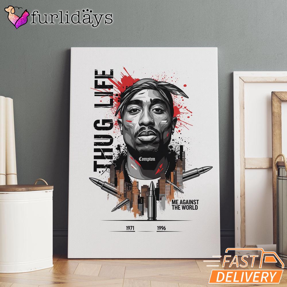Tupac Thug Life Sketch Minimal Canvas, Rap Lengends Poster Tupac Thug Life Sketch Minimal Canvas, Rap Lengends Poster