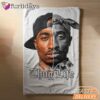 Tupac Thug Life Split Face Blanket