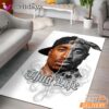 Tupac Thug Life Split Face Rectangle Rug