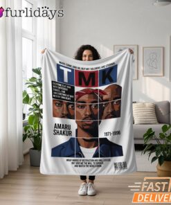 Tupac TMK Magazine Cover Blanket