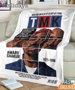 Tupac TMK Magazine Cover Blanket