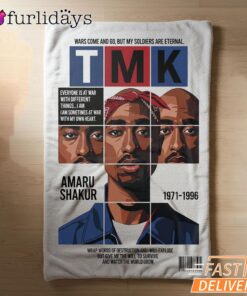Tupac TMK Magazine Cover Blanket