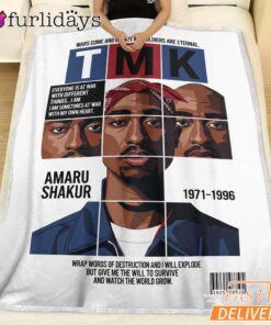 Tupac TMK Magazine Cover Blanket