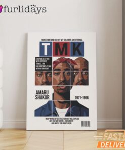 Tupac TMK Magazine Cover Canvas, Rap Lengends Poster
