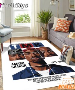 Tupac TMK Magazine Cover Rectangle Rug