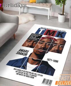 Tupac TMK Magazine Cover Rectangle Rug