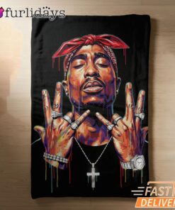 Tupac Westside Hands Blanket