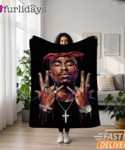 Tupac Westside Hands Blanket