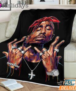 Tupac Westside Hands Blanket