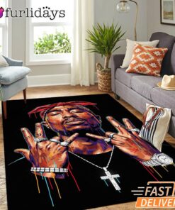 Tupac Westside Hands Rectangle Rug