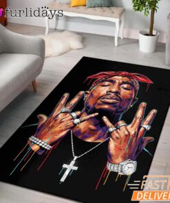 Tupac Westside Hands Rectangle Rug