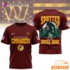 Washington Commanders NFL Bigfoot At The Super Bowl 3D T-Shirt