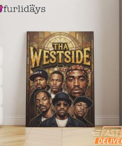 Westside Group Sepia Canvas, Rap Lengends Poster