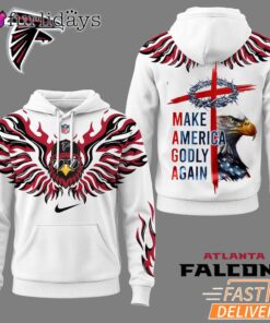 Atlanta Falcons Make America Godly Again 3D Hoodie