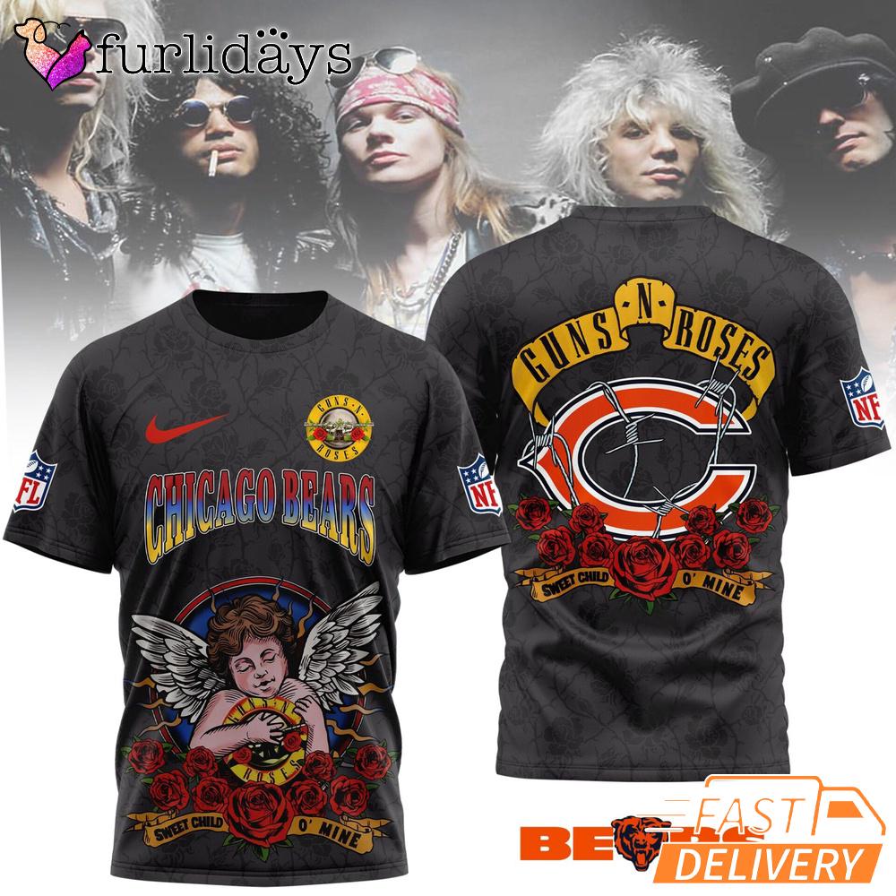 Chicago Bears Guns N Roses Sweet Child O Mine NFL Fan T Shirt Chicago Bears Guns N Roses Sweet Child O Mine NFL Fan T Shirt
