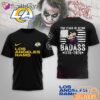Los Angeles Rams 250 Years Of Being Badass 1776-2026 Joker T-Shirt