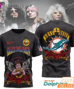 Miami Dolphins Guns N Roses Sweet Child O Mine NFL Fan T Shirt