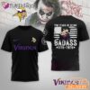 Minnesota Vikings 250 Years Of Being Badass 1776-2026 Joker T-Shirt