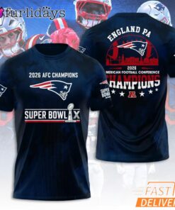 New England Patriots AFC Champions Super Bowl Edition Graphic T Shirt