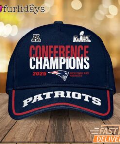 New England Patriots Conference Champions 2025 Graphic Cap