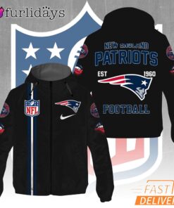 New England Patriots NFL Team Logo Windbreaker Jacket