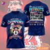 New England Patriots Super Bowl LX Champions Player Graphic T Shirt
