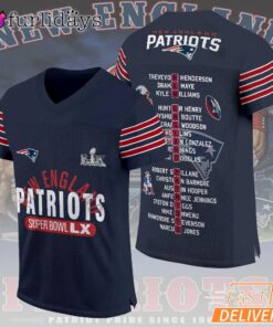 New England Patriots Super Bowl LX City Skyline Graphic Football Jersey
