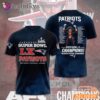 New England Patriots Super Bowl LX Patriots Text Graphic T Shirt