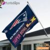 New England Patriots Super Bowl LXI Team Pride House Flag