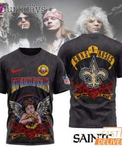 New Orleans Saints Guns N Roses Sweet Child O Mine NFL Fan T Shirt