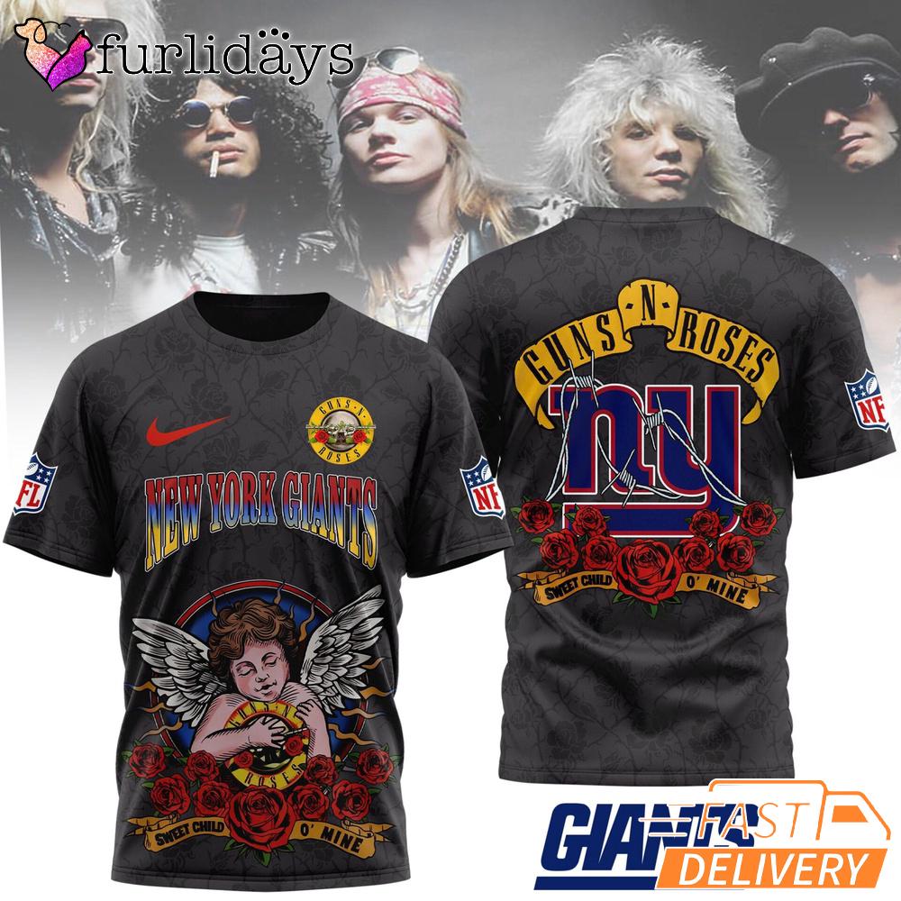 New York Giants Guns N Roses Sweet Child O Mine NFL Fan T Shirt New York Giants Guns N Roses Sweet Child O Mine NFL Fan T Shirt