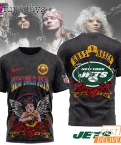 New York Jets Guns N Roses Sweet Child O Mine NFL Fan T Shirt