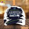 Seattle Seahawks 2025 NFC West Champions Brush Style 2026 Fan Cap