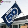 Seattle Seahawks 50th Anniversary Logo House Flag 1976 2026 Limited Fan Banner