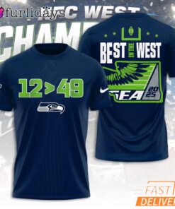 Seattle Seahawks Best In The West Graphic Super Bowl LX 2026 Fan Shirt