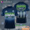 Seattle Seahawks Conference Champions Gradient Logo 2026 Fan T Shirt