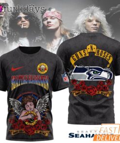 Seattle Seahawks Guns N Roses Sweet Child O Mine NFL Fan T Shirt