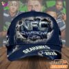 Seattle Seahawks NFC Champions Metallic Badge 2026 Fan Cap