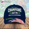 Seattle Seahawks NFC West Champions USA Flag Go Hawks 2026 Fan Cap