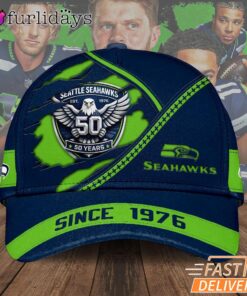 Seattle Seahawks Since 1976 Heritage Split Color 2026 Fan Cap