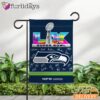 Seattle Seahawks Super Bowl LX 2026 Champions Garden Flag Signature Roster Banner