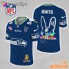 Seattle Seahawks Super Bowl LX City Skyline Bunny Graphic Navy Limited Football Jersey