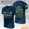 Seattle Seahawks Super Bowl LX Trophy Graphic Navy Jersey 2026 Football Jersey