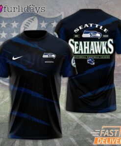 Seattle Seahawks Team Logo Modern Stripe Design 2026 Fan Shirt